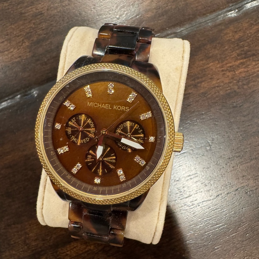 Michael Kors Brown and Gold Watch